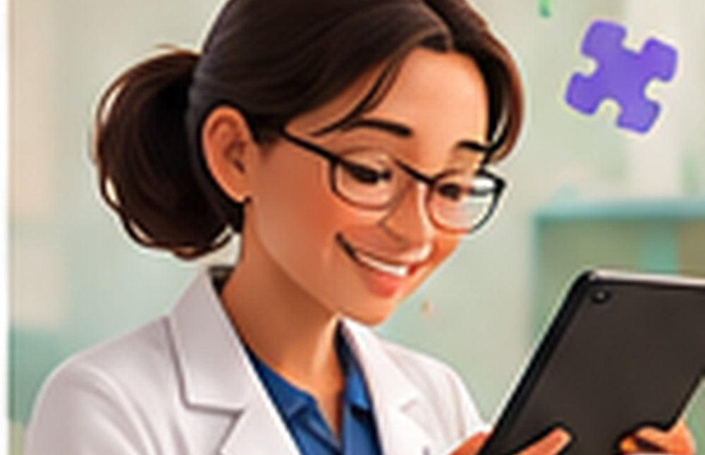Orientadora acompanhando informações pelo Somos o Enigma